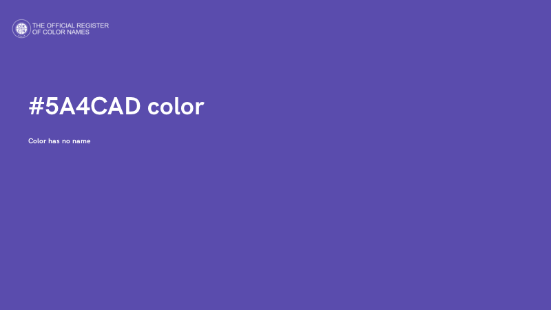 #5A4CAD color image