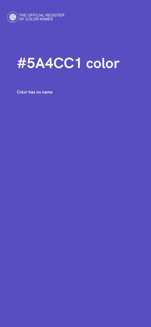 #5A4CC1 color image