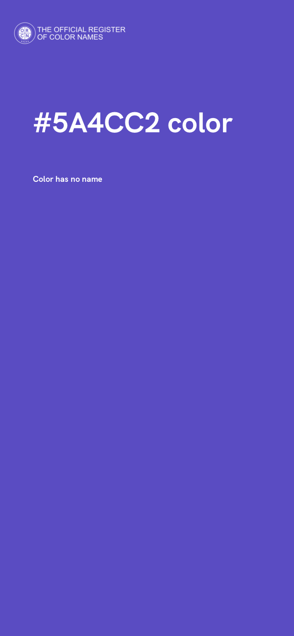 #5A4CC2 color image