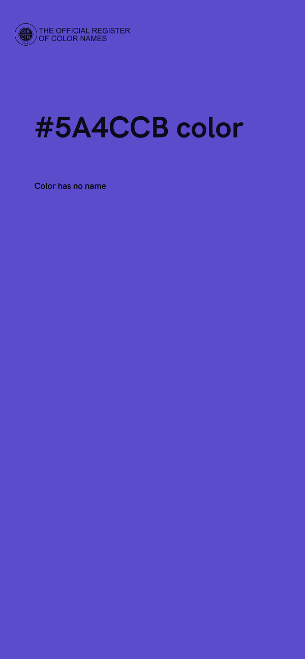 #5A4CCB color image