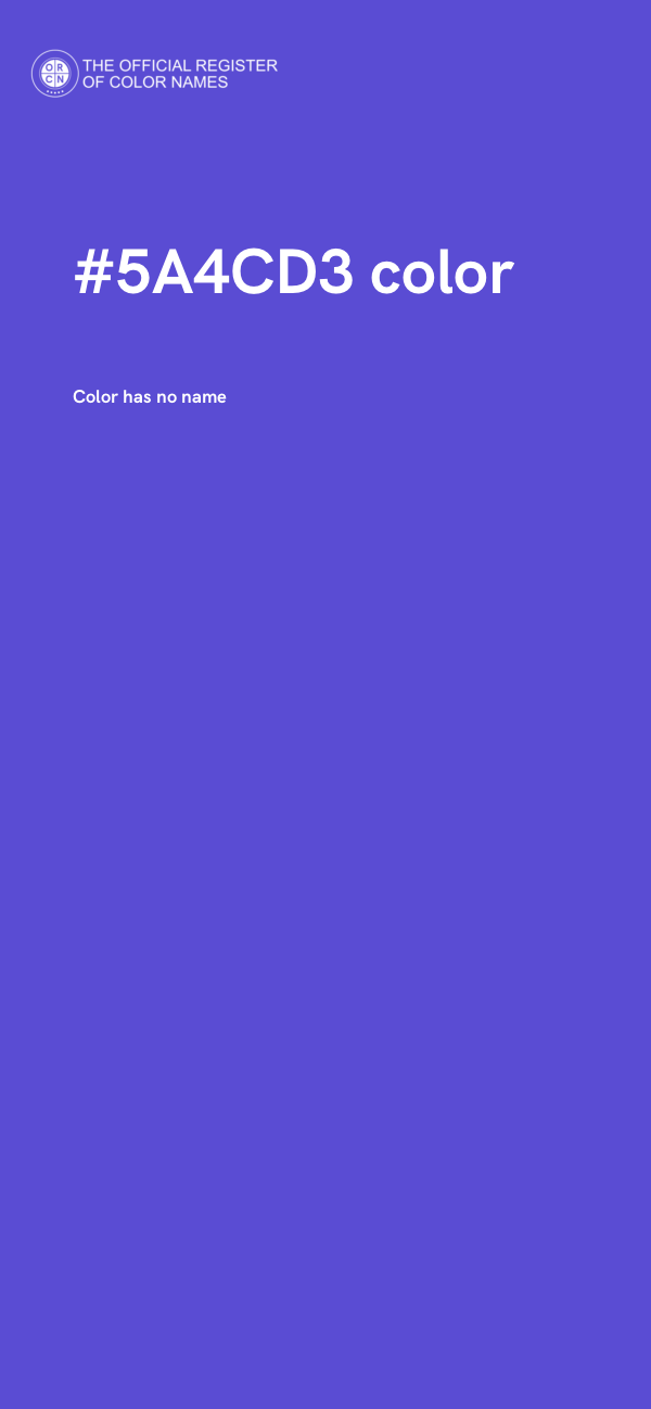 #5A4CD3 color image