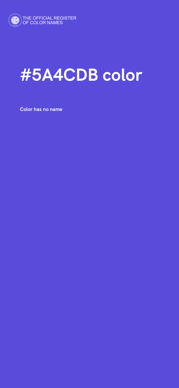#5A4CDB color image