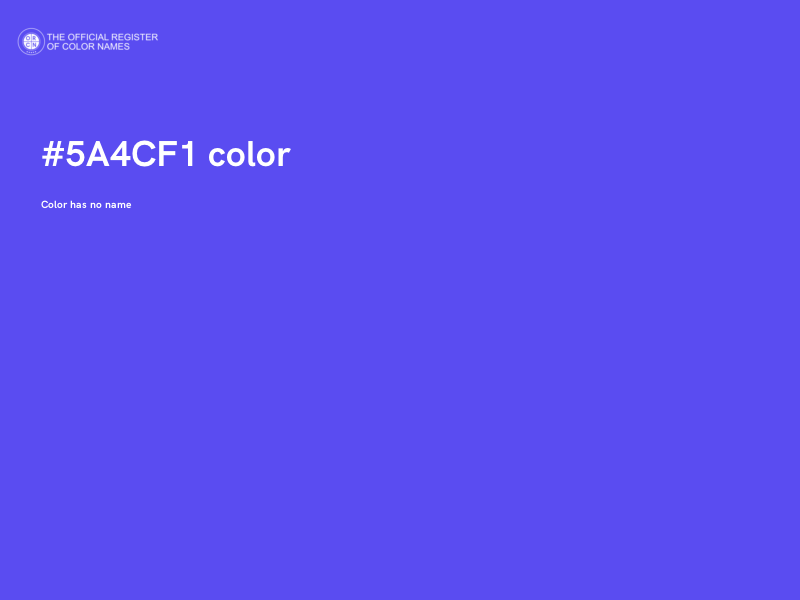 #5A4CF1 color image