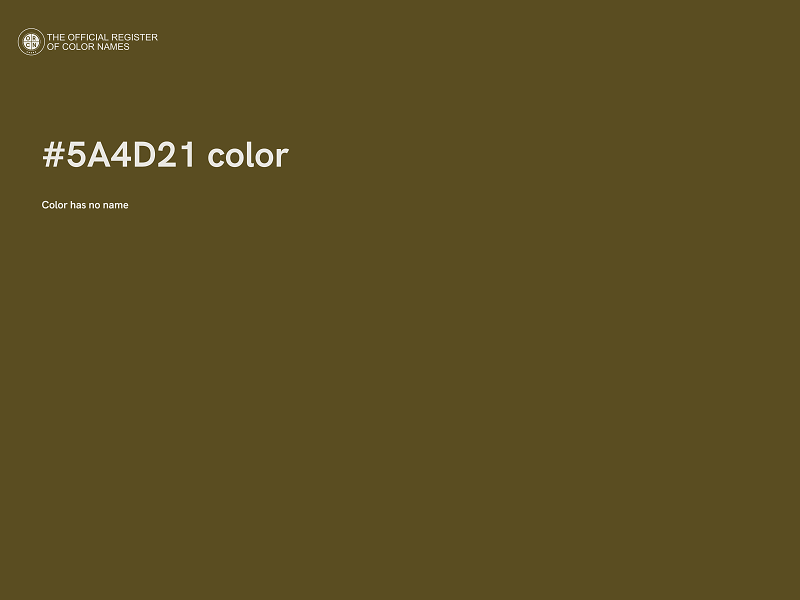 #5A4D21 color image