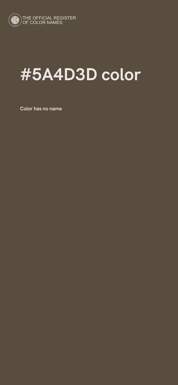 #5A4D3D color image