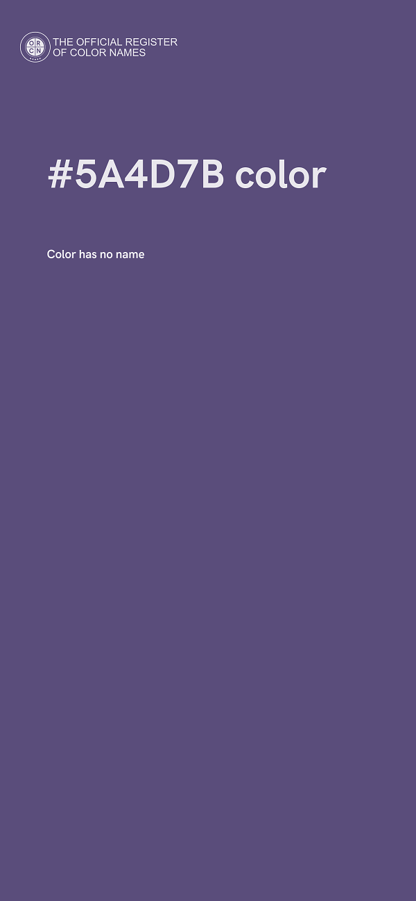 #5A4D7B color image