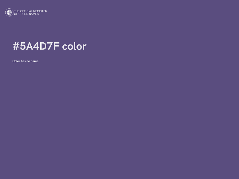 #5A4D7F color image