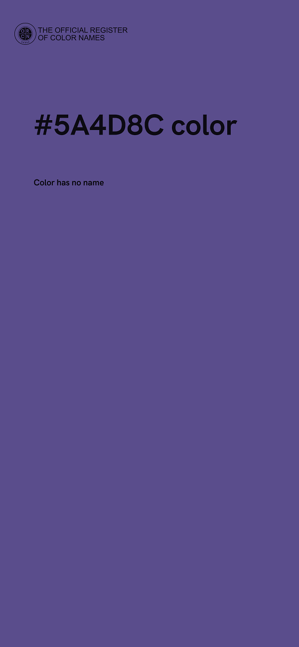#5A4D8C color image
