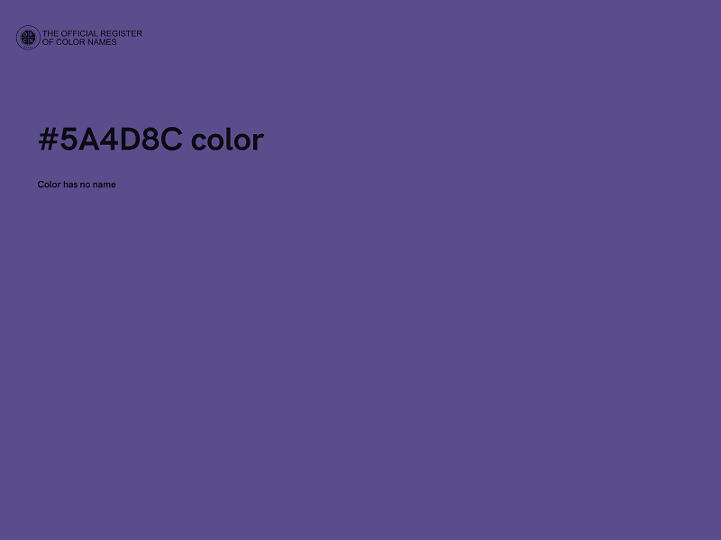 #5A4D8C color image