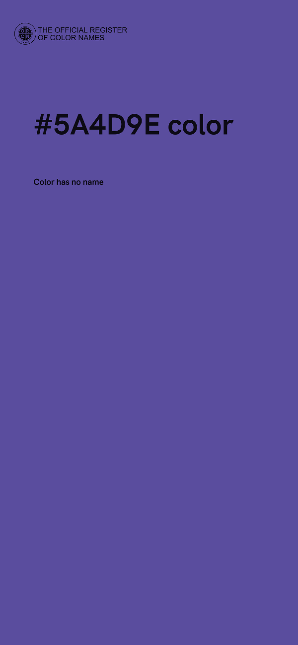 #5A4D9E color image