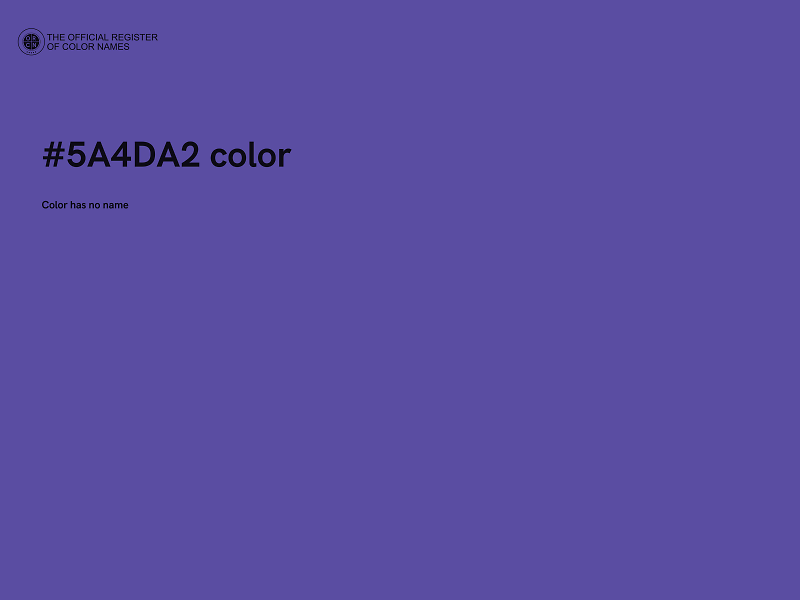 #5A4DA2 color image