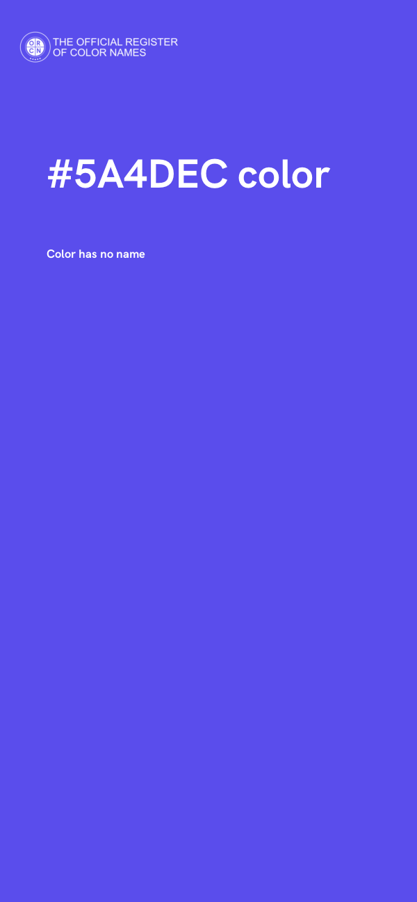 #5A4DEC color image