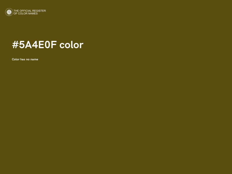 #5A4E0F color image