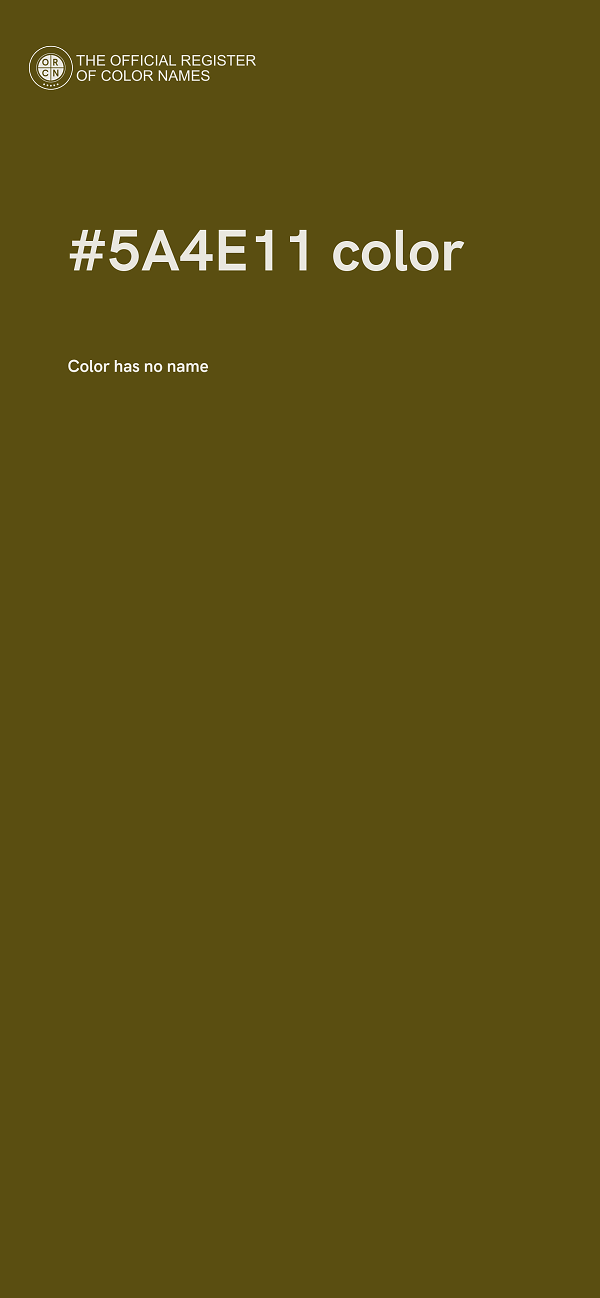 #5A4E11 color image