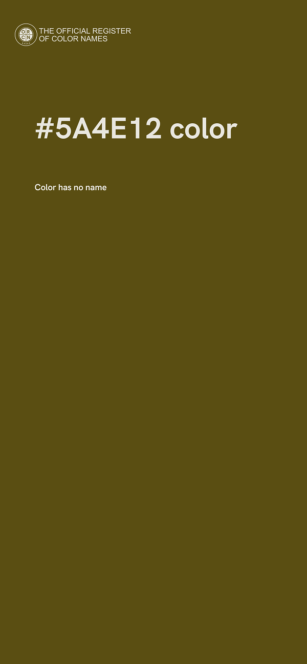 #5A4E12 color image