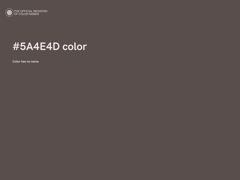 #5A4E4D color image