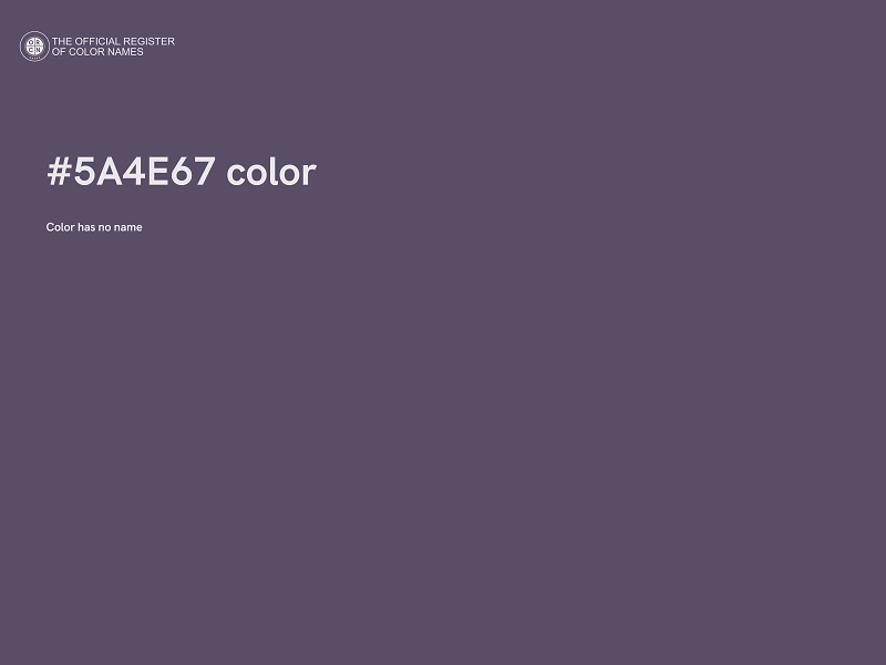 #5A4E67 color image