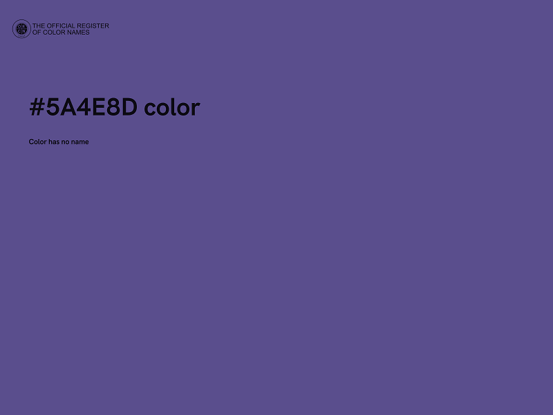 #5A4E8D color image