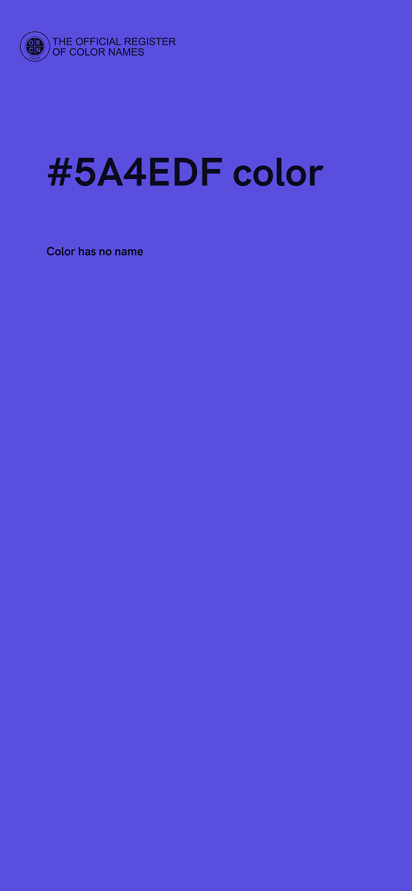 #5A4EDF color image
