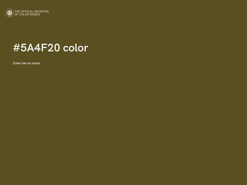 #5A4F20 color image