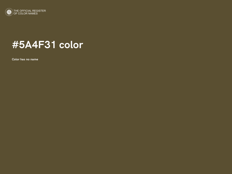 #5A4F31 color image