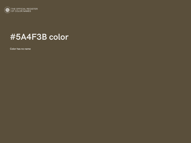 #5A4F3B color image