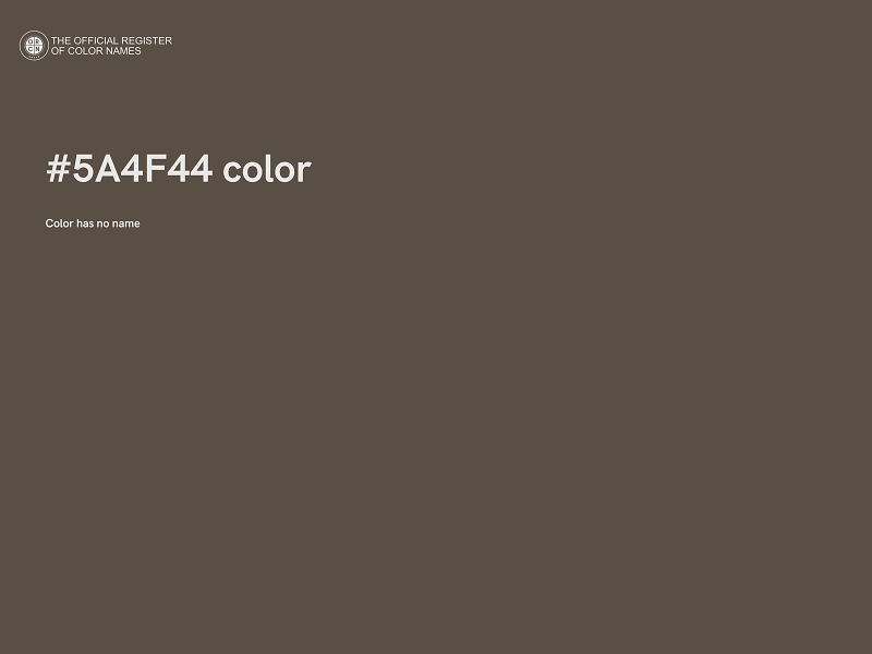 #5A4F44 color image