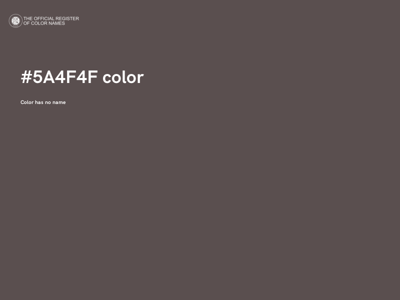 #5A4F4F color image