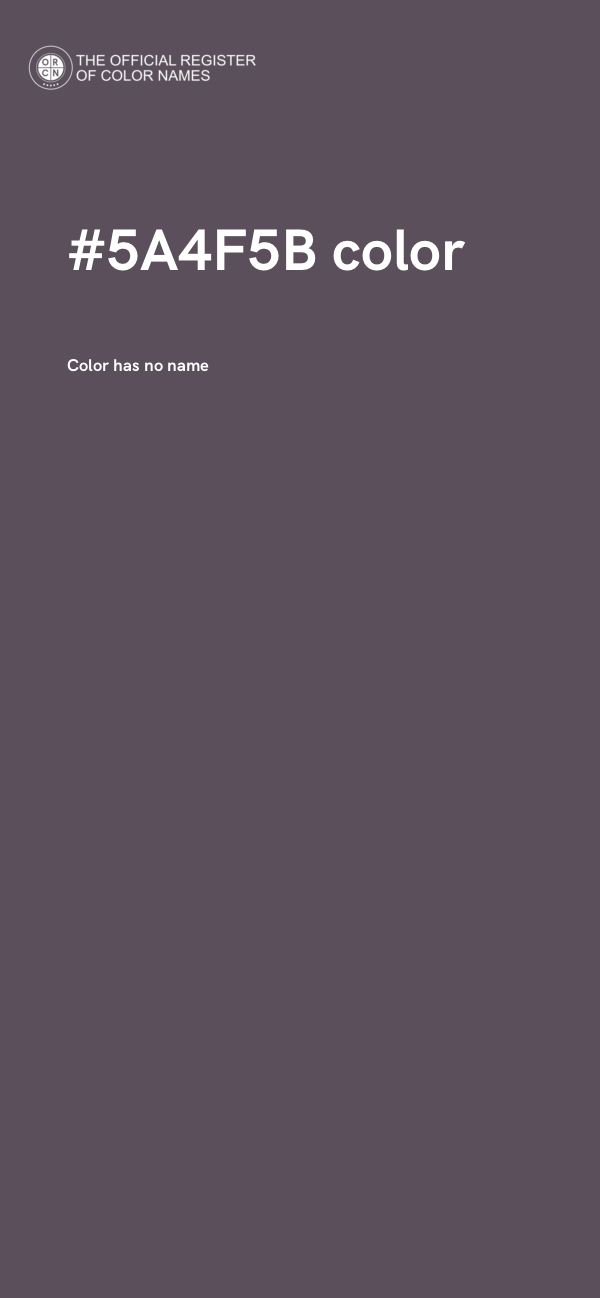 #5A4F5B color image