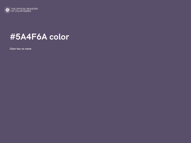 #5A4F6A color image