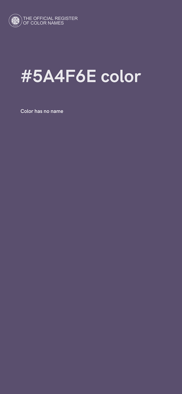 #5A4F6E color image