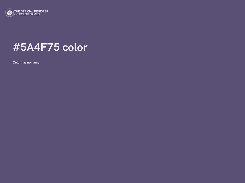 #5A4F75 color image