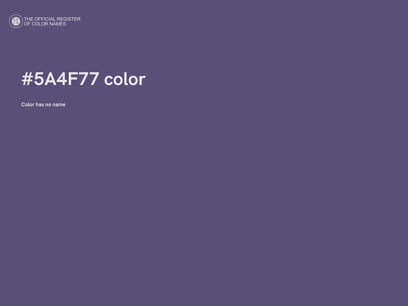 #5A4F77 color image