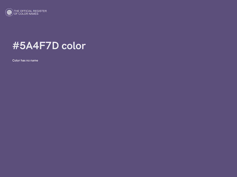 #5A4F7D color image