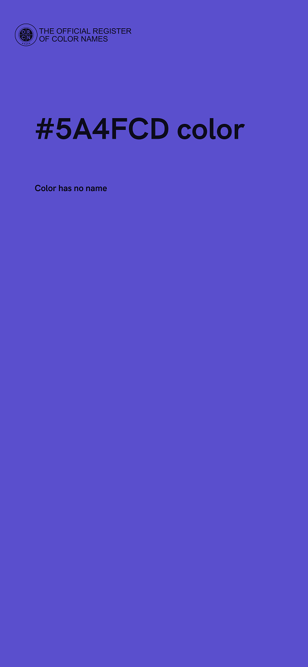 #5A4FCD color image