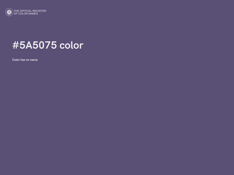 #5A5075 color image
