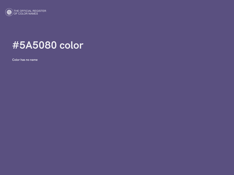 #5A5080 color image