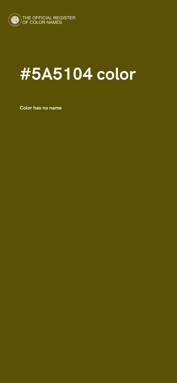 #5A5104 color image