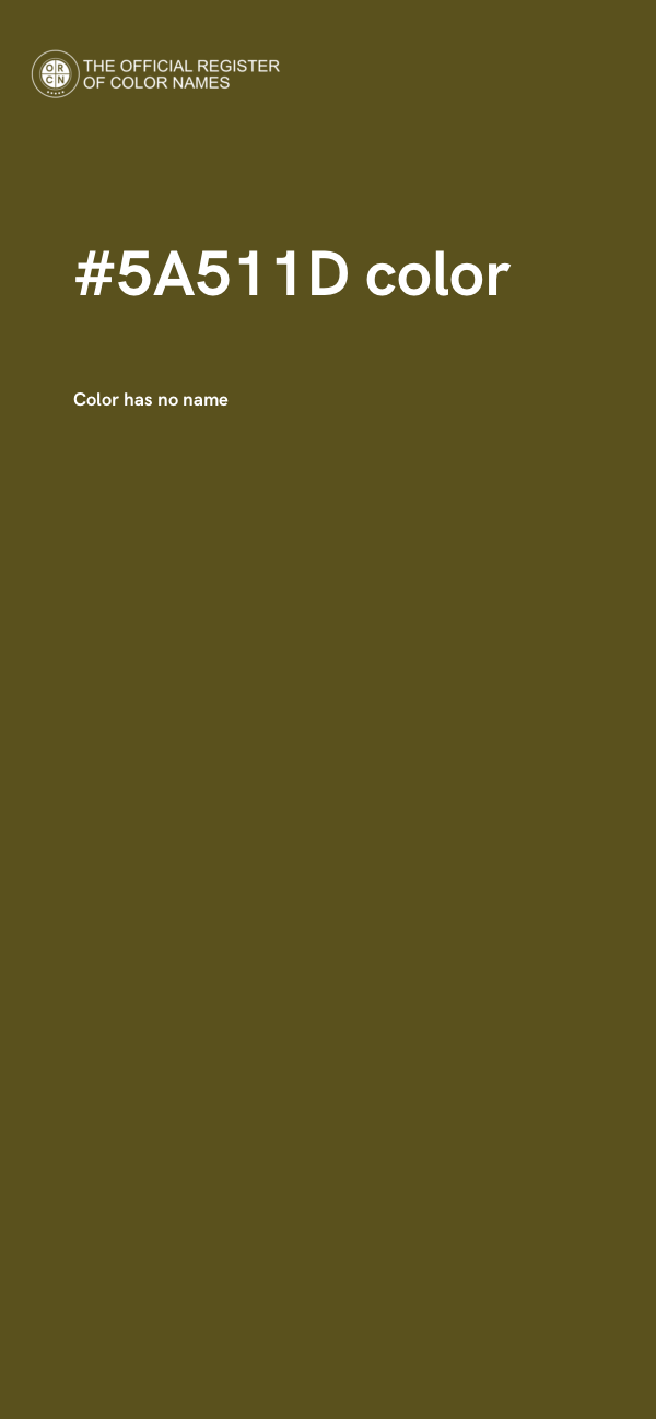 #5A511D color image
