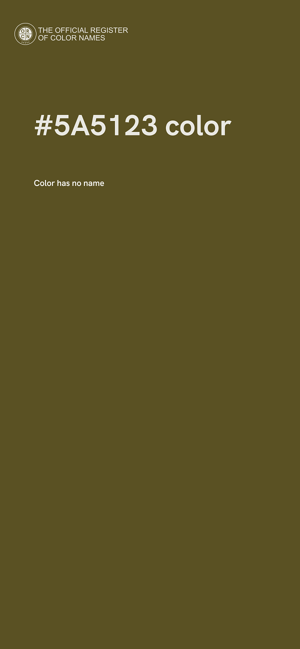 #5A5123 color image