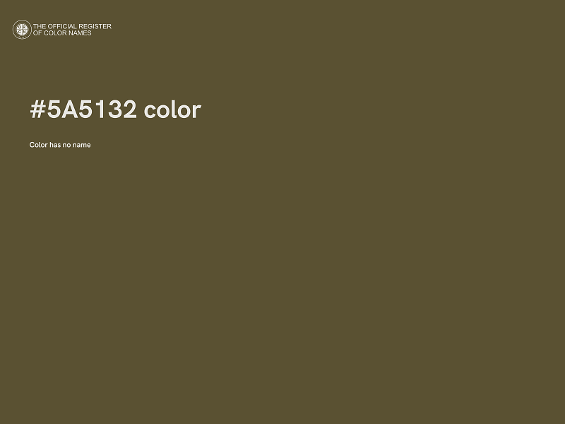 #5A5132 color image