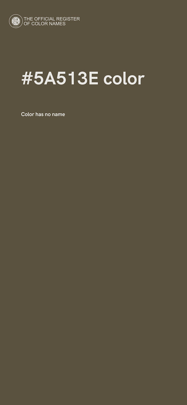 #5A513E color image