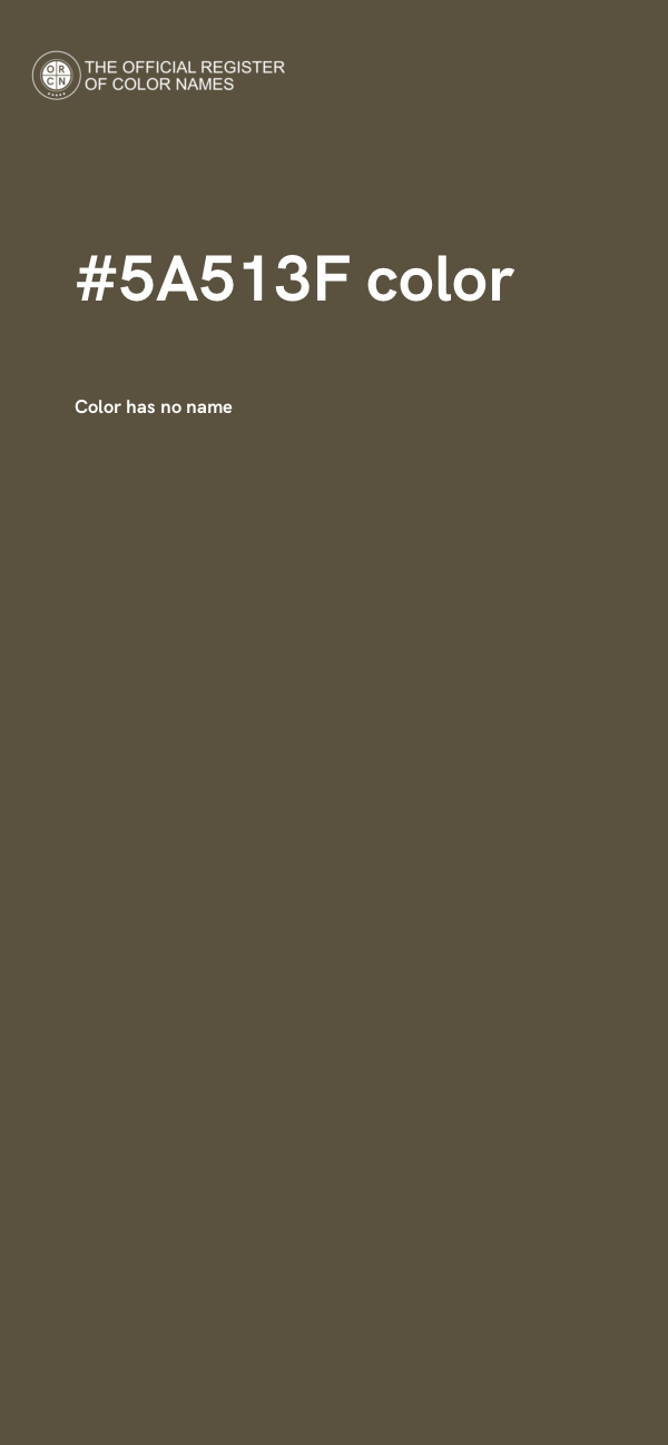 #5A513F color image