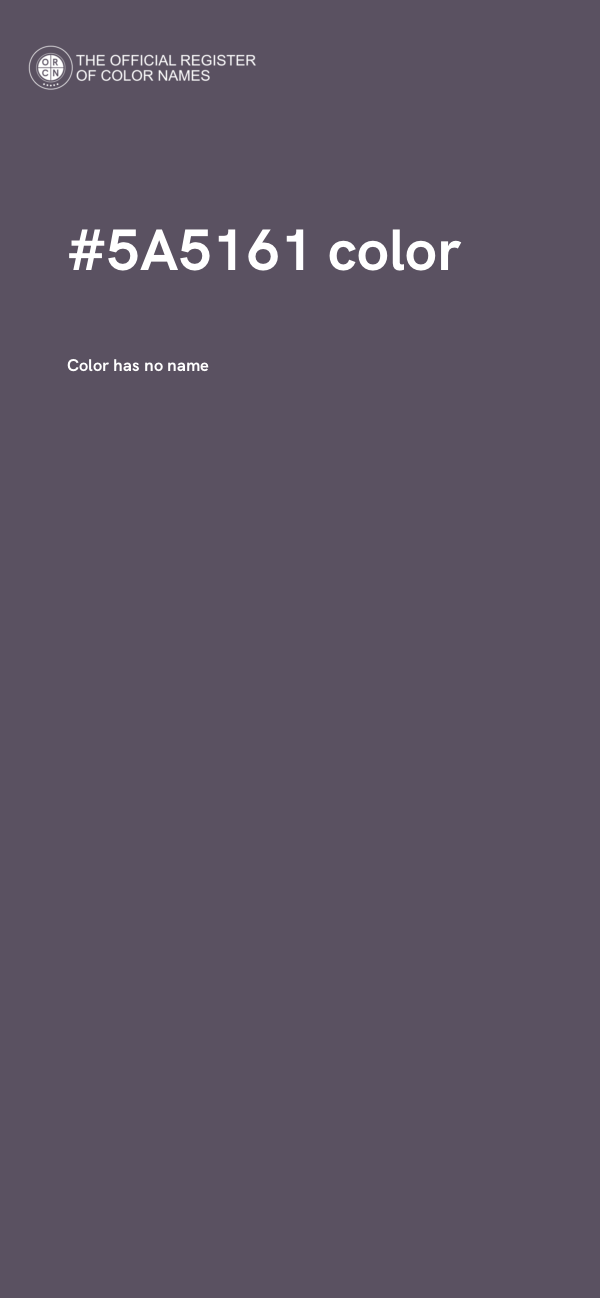 #5A5161 color image