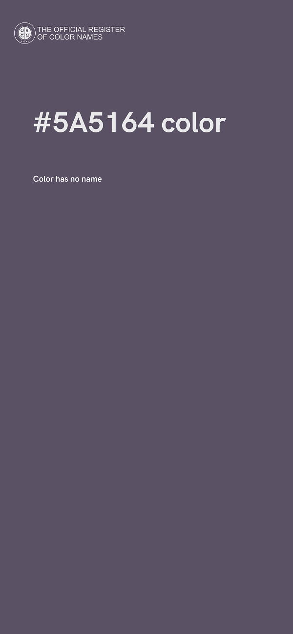 #5A5164 color image