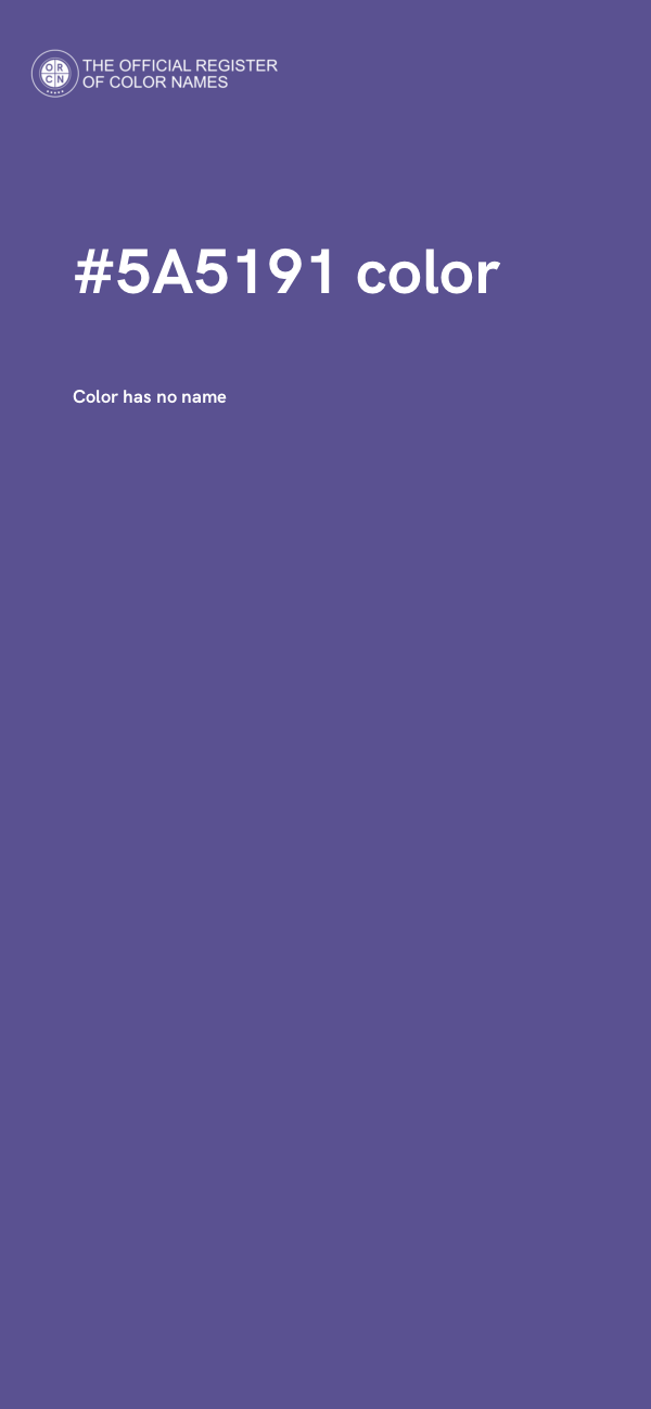 #5A5191 color image