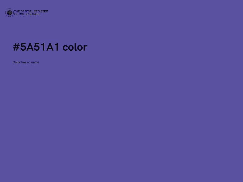 #5A51A1 color image