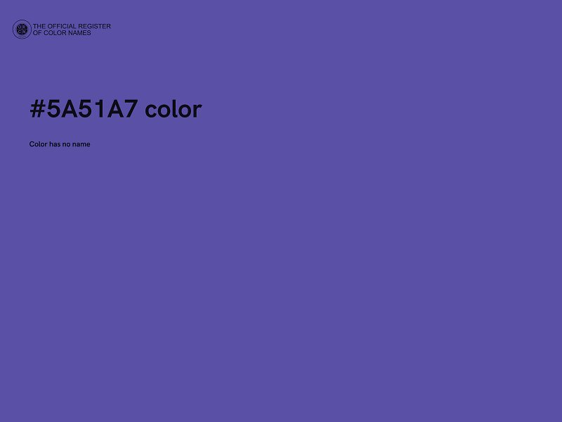 #5A51A7 color image