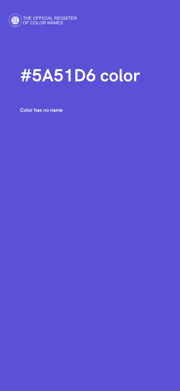 #5A51D6 color image