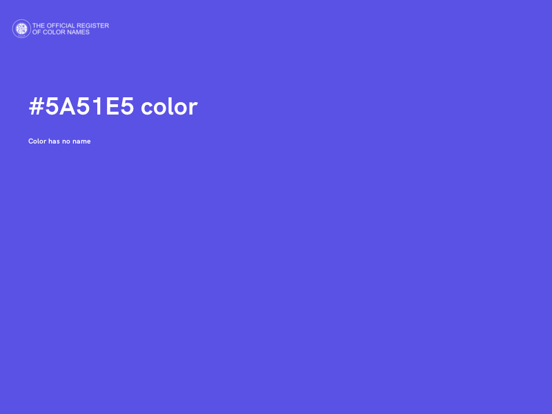 #5A51E5 color image